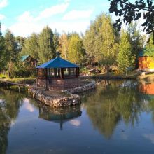 Остекление красивой беседки